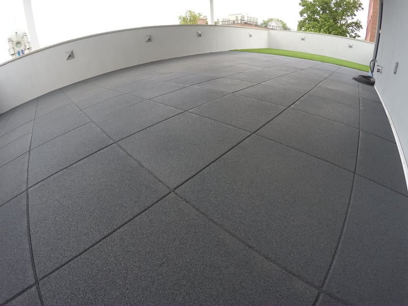 Rooftop Using Rubber Pavers with Our Turf-Top Tiles preview 15